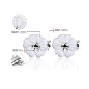 Lotus Fun Real 925 Sterling Silver Earrings Natural Crystal Gems Fine Jewelry Flower in the Rain Stud Earrings for Women Brincos