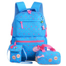 Mochilas escolares para niños, Mochila con estampado para adolescentes y niñas, mochilas escolares, 3 unidades/juego, Mochila de viaje para niños, bolso de hombro bonito
