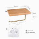 Nordic Luxury Paper Towel Rack Wooden Tissue Paper Storage Holder Toilet Roll Paper Holder Bathroom Organizer Tools Wall Decor