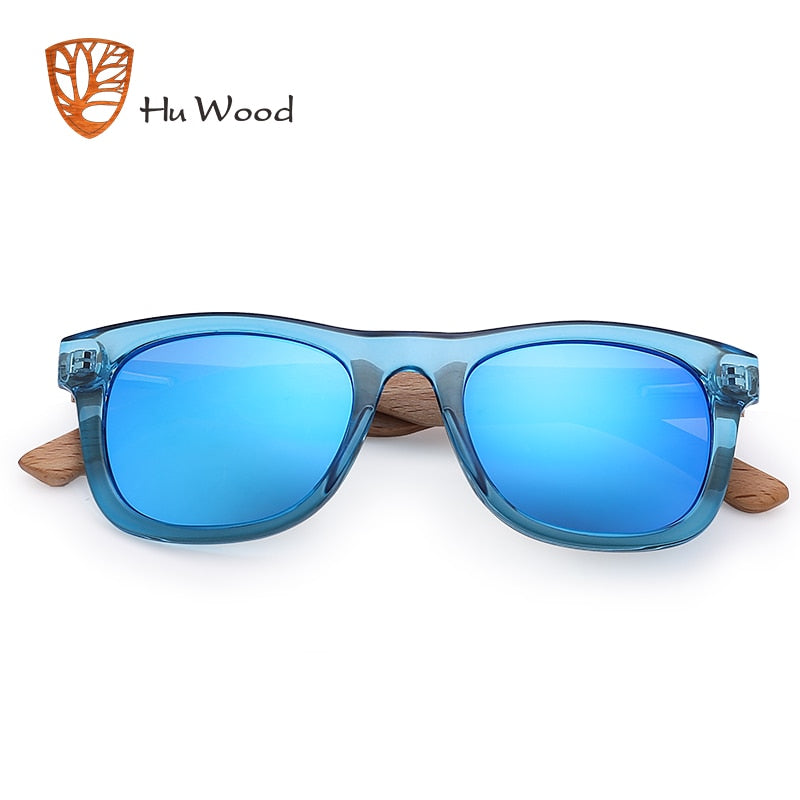 Hu Wood Polarisierte Kindersonnenbrille für Jungen und Mädchen mit recyceltem Rahmen und Bügeln aus Buchenholz | 4 bis 8 Jahre