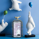 Nordic Creative balloon Polar bear Wall decoration Wall mount Decorative accessories Home living room Background wall hanging