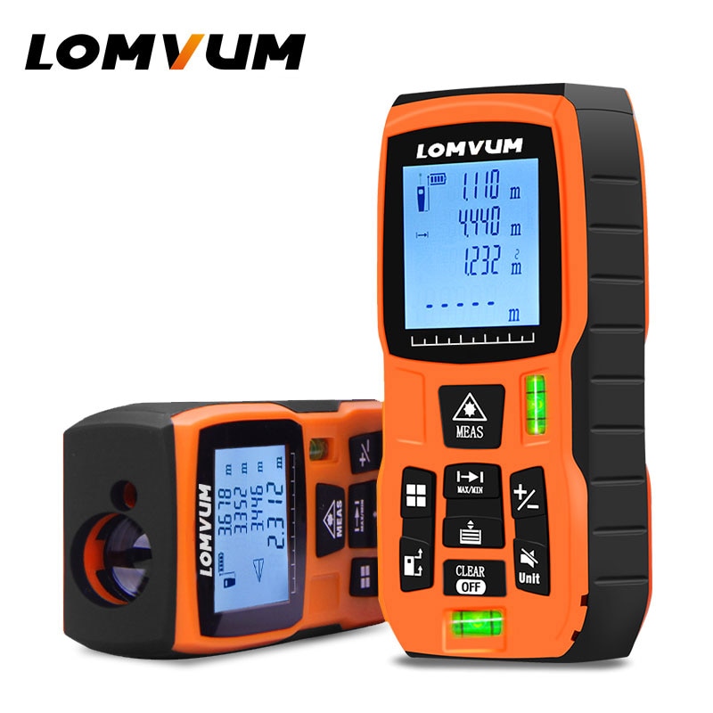 LOMVUM 40m 120m Trena Measure Tape Laser Ruler Rangefinders Digital Distance Meter Measurer Range Finder Lazer Metreler 100m