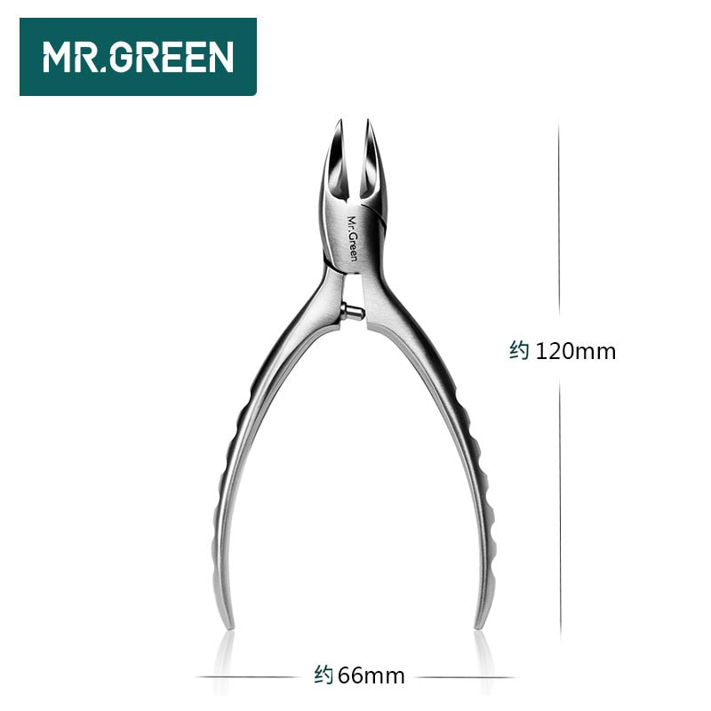 MR.GREEN Hochwertiger Edelstahl Superscharfer Nagelknipser Für Nagelhautschieber Zehennägel Eingewachsene Pediküre Nagelknipser
