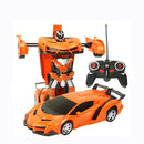 2 en 1 RC coche deportivo coche transformación Robots modelos Control remoto deformación coche RC juguete de lucha niños regalo de cumpleaños
