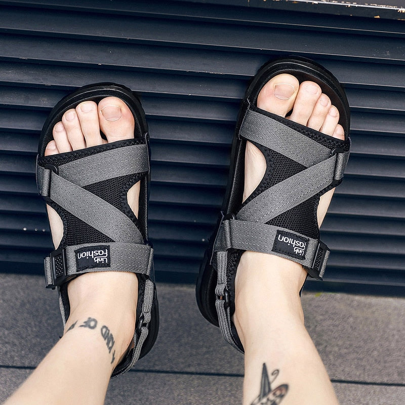 Casual Herren Sandalen Sommerschuhe Jungen Sandale Herren Sandalen Outdoor Atmungsaktiv Komfort Slip On Plus Big Size 48 49 Alias ​​Hombre