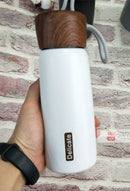 400ML Wood Pattern Stainless Steel Thermos Water Bottle Double Wall Vacuum Water Bottle Portable High Quality