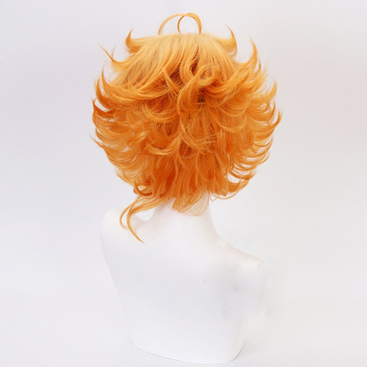 Emma Cosplay Wig Anime Yakusoku no Neverland The Promised Neverland 63194 Orange Heat Resistant Synthetic Hair Wigs + Wig Cap