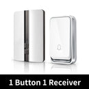 VeryHome Wireless Doorbell Waterproof Self-powered Button Smart Door Bell Sets Home Welcome Outdoor House Chimes  Receiver