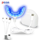 Portable Smart Cold Blue light LED Tooth Whitener Device Oral Whitening Kit 4 USB Ports For Android IOS Teeth Bleaching