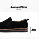 STRONGSHEN New Spring Flat Women&#39;s Shoes Suede Leather Casual Shoes Low Heel Black Women&#39;s Shoes Flat Loafers Jazz Oxford