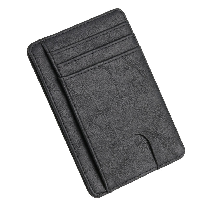 KUDIAN BEAR Rfid Minimalist Men Wallet Small PU Leather Credit Card Holder Clip Black Male Mini Slim Case Coin Purse BID251 PM49