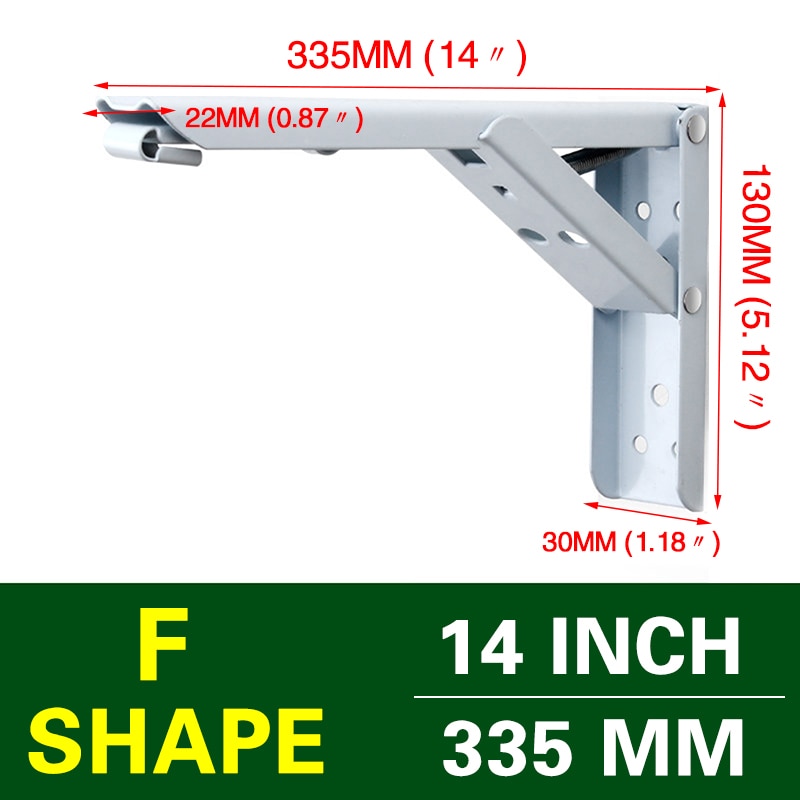 NAIERDI, 2 uds., soporte de ángulo plegable triangular, soporte pesado, soporte ajustable para banco montado en la pared, soporte para estante de mesa, herrajes para muebles
