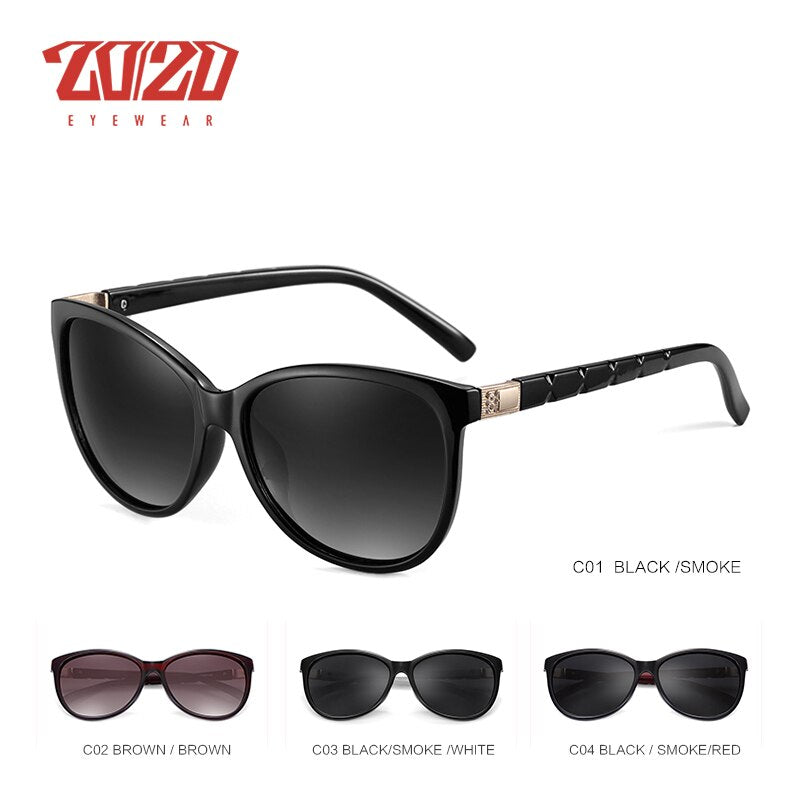 20/20 Brand Design Women Cat eye Sunglasses Female Retro Style Polarized Glasses Shades UV400 Oculos de sol Feminino PL337