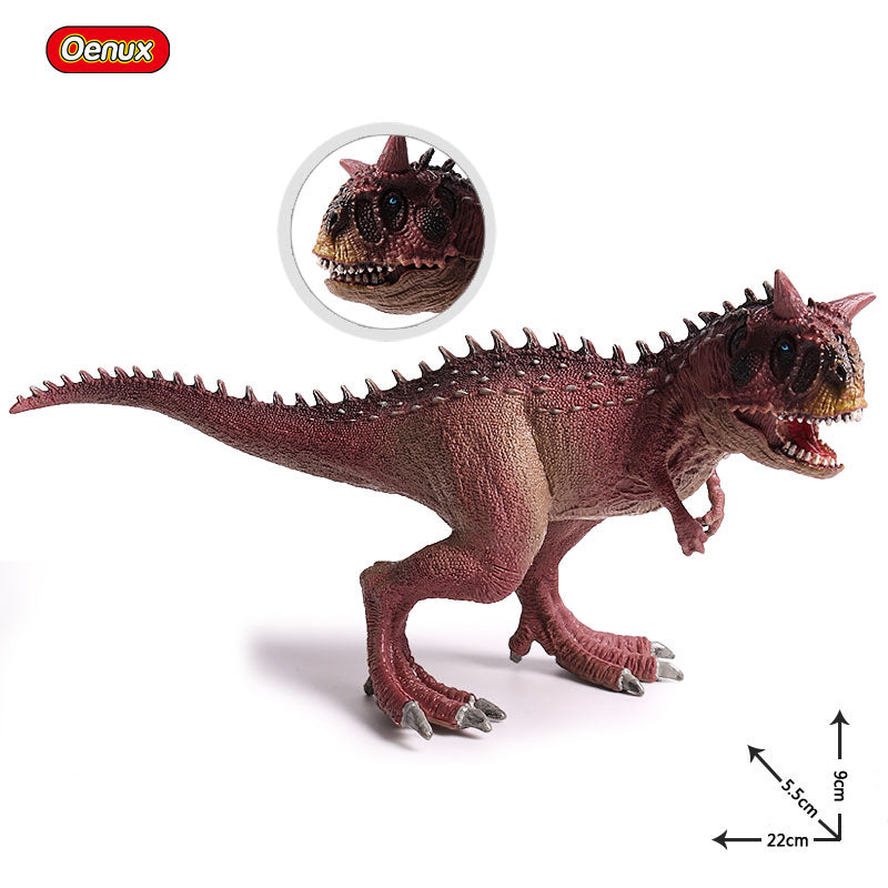 Oenux nuevo dinosaurio Jurásico carnívoro Carnotaurus figura de acción t-rex PVC alta calidad colección modelo juguetes para niños regalo