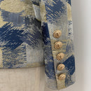 HIGH QUALITY New Fashion 2022 Designer Blazer Jacket Women's Lion Metal Buttons Double Breasted Colors Painting Jacquard Blazer