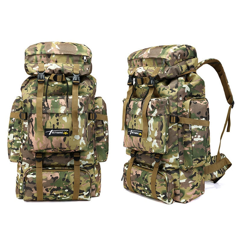 70L Large Capacity Backpack Nylon Waterproof Military Tactics Molle Army Bag Men Backpack Rucksack for Hike Travel