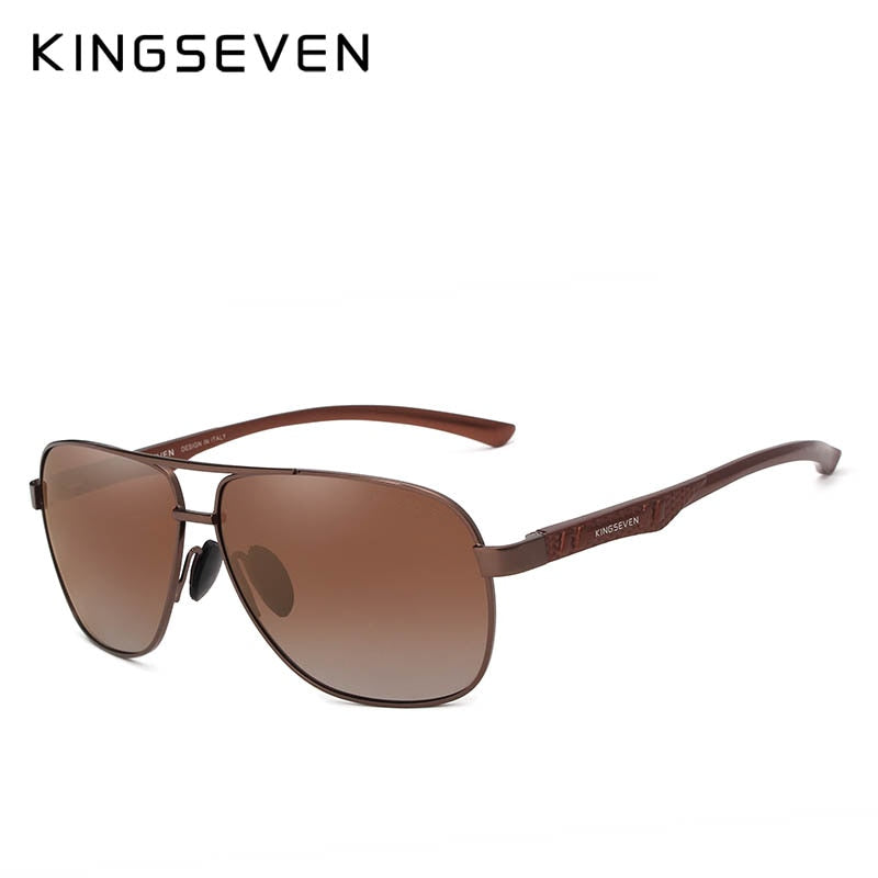 KINGSEVEN New Aluminum Brand New Polarized Sunglasses Men Fashion Sun Glasses Travel Driving Male Eyewear Oculos N7188