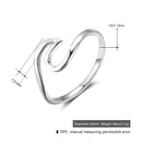 JewelOra 925 Sterling Silver Rings for Women Simple Female Finger Ring Wedding Bands Fine Jewelry Accessories