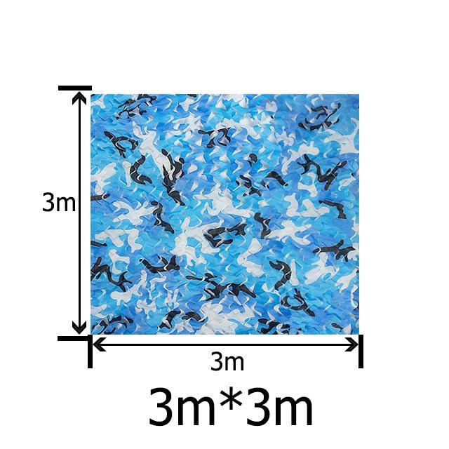 2X3m to 5X10m Outdoor Camping Military Camouflage Nets Woodland Army Camo netting Camping Sun ShelterTent Shade sun shelter