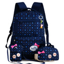 Mochilas escolares para niños, Mochila con estampado para adolescentes y niñas, mochilas escolares, 3 unidades/juego, Mochila de viaje para niños, bolso de hombro bonito