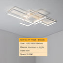 Smart Home Alexa Black/White LED Ceiling Chandelier For Living Study Room Bedroom Aluminum Modern Led Ceiling Chandelier