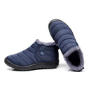 Botas de invierno para hombre, zapatos de talla grande para hombre, botas de nieve cálidas de piel, zapatos interiores de felpa, botas negras de invierno para hombre, calzado impermeable para hombre