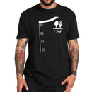 Koch T-Shirt Gefälschter Anzug Koch Gedruckt T-Shirts Baumwolle Lustig Sommer Top Hohe Qualität Locker Rundhals T-Shirt EU Größe