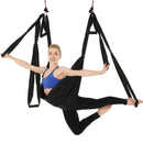 6 handle Anti-Gravity yoga hammock fabric Yoga Flying Swing Traction Device Yoga hammock set Equipment for Pilates body shaping