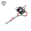 Professional Hair Scissors Set 5.5 inch Flowers Hair Thinning and Cutting Scissors Hairdressing Barber Salon Tesoura