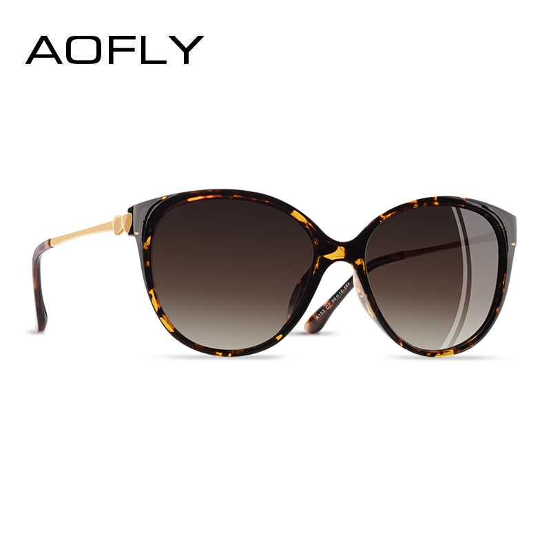 AOFLY BRAND DESIGN 2023 Trending Women Polarized CATEYE Sunglasses Ladies Sun glasses Driving Travel Eyewear Love Temple UV400