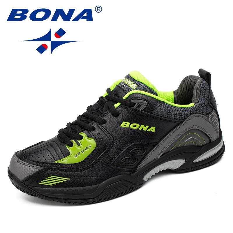 BONA, nuevo estilo Popular, zapatos de tenis para hombres, zapatillas para correr al aire libre, zapatos atléticos con cordones para hombres, cómodos, ligeros, suaves, envío gratis