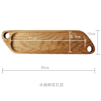 Japan Style Wood Desserts Plate Eco Natural Creative Fruits Cutting Boards No Paint Food Serving Trays Sushi Plates Tableware