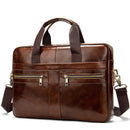 Genuine Leather Business Messenger Women Men Bag Tote Briefcase For Documents A4 Shoulder Handbag Male Female Laptop Brief Case
