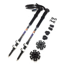 2Pcs/Lot 240g/Pcs Trek poles Nordic Walking Poles Telescopic Alpenstock Aluminum Alloy Shooting Walking Stick Crutch Senderismo