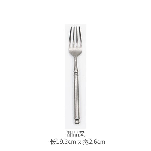 A66 Internet Red Man Recommend Beautiful Scrub Kitchen Western Cutlery Set Steak Coffee Dessert Series Retro Special Tableware