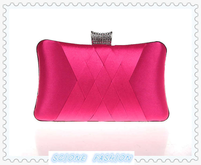 Bolsos de mano para mujer, bolso de satén para novia, bolso de diseñador, bolsos de noche suaves, bolso de mano para fiesta, bolso de mano para boda, bolso de hombro 7395