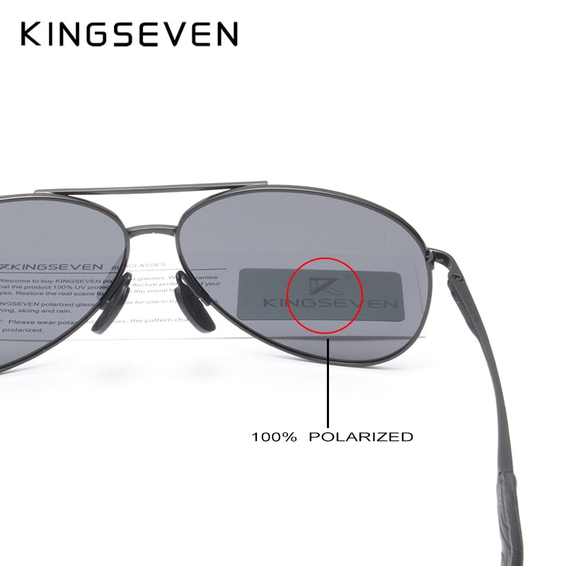 KINGSEVEN Brand Fashion Herren UV400 Polarisierte Sonnenbrille Herren Driving Shield Eyewear Sonnenbrille Oculos Gafas N7013