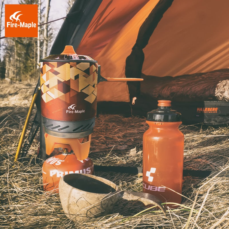 Fire Maple X2 Outdoor Gasherd Brenner Touristisches tragbares Kochsystem mit Wärmetauscher Topf FMS-X2 Camping Wandern Gaskocher