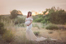 Long Maternity Photography Props Pregnancy Dress For Photo Shooting Off Shoulder Pregnant Dresses For Women Maxi Maternity Gown