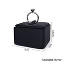 Negro PU cuero joyería anillo pendientes soporte conjunto joyería colgante collar cadena gargantillas pantalla busto brazalete Organzier