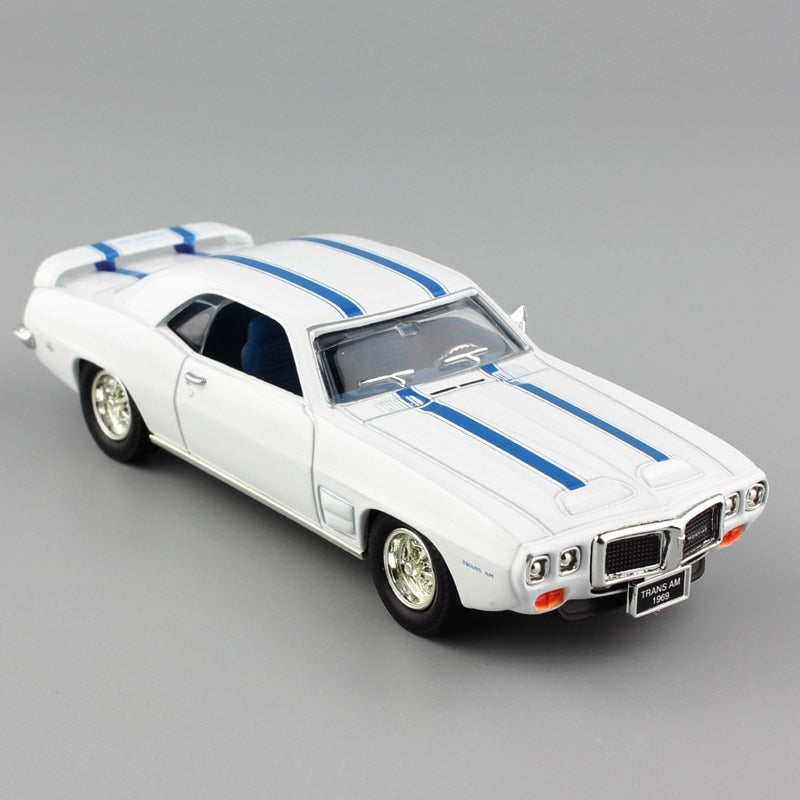 1:43 marca mini escalas Pontiac 1969 Firebird trans AM pantalla clásica coche de metal auto coleccionable modelo de automóvil de juguete para niños