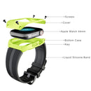 Case with Silicone Strap for Apple Watch Band Series 6 5 4 SE 3 40mm 44mm Sport Bracelet 38mm 42mm WristBand for iWatch Belt