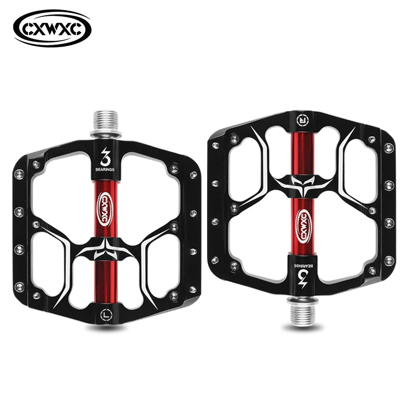 Flat Bike Pedals MTB Road 3 Sealed Bearings Bicycle Pedals Mountain Bike Pedal Wide Platform Pedales Bicicleta Accessories Part