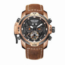 Reef Tiger/RT Sport Watch Complicated Dial with Year Month Perpetual Calendar Big Steel Case Watches RGA3532