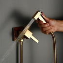 Smesiteli, inodoro, bidé de latón, juego de bidé de ducha con pulverizador, válvula de cobre, bidé de baño, rociador de ducha, mezclador de grifo montado en la pared