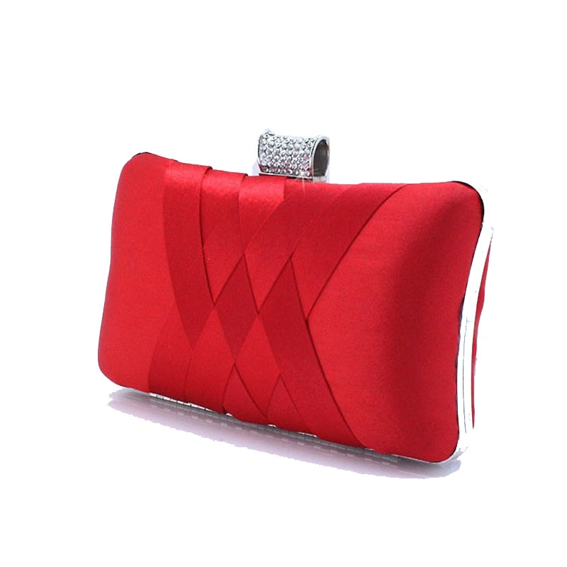 Bolsos de mano para mujer, bolso de satén para novia, bolso de diseñador, bolsos de noche suaves, bolso de mano para fiesta, bolso de mano para boda, bolso de hombro 7395