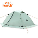 Hewolf, tienda de campaña impermeable para 2 personas, para recreación al aire libre, doble capa, 4 estaciones, senderismo, pesca, playa, tiendas turísticas