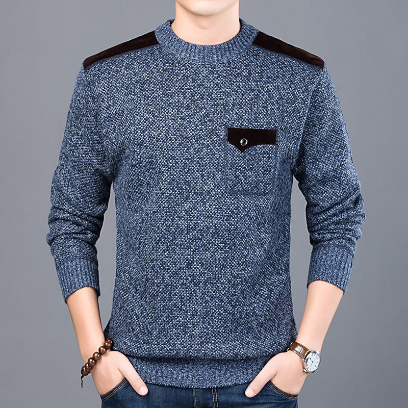 2022 Neue Mode Marke Pullover Für Herren Pullover Slim Fit Pullover Strickwaren Oansatz Herbst Koreanischen Stil Freizeitkleidung Männlich