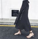 2021 Bohemian High Waist Floral Print Summer Skirts Womens Boho Asymmetrical Chiffon Skirt Maxi Long Skirts For Women