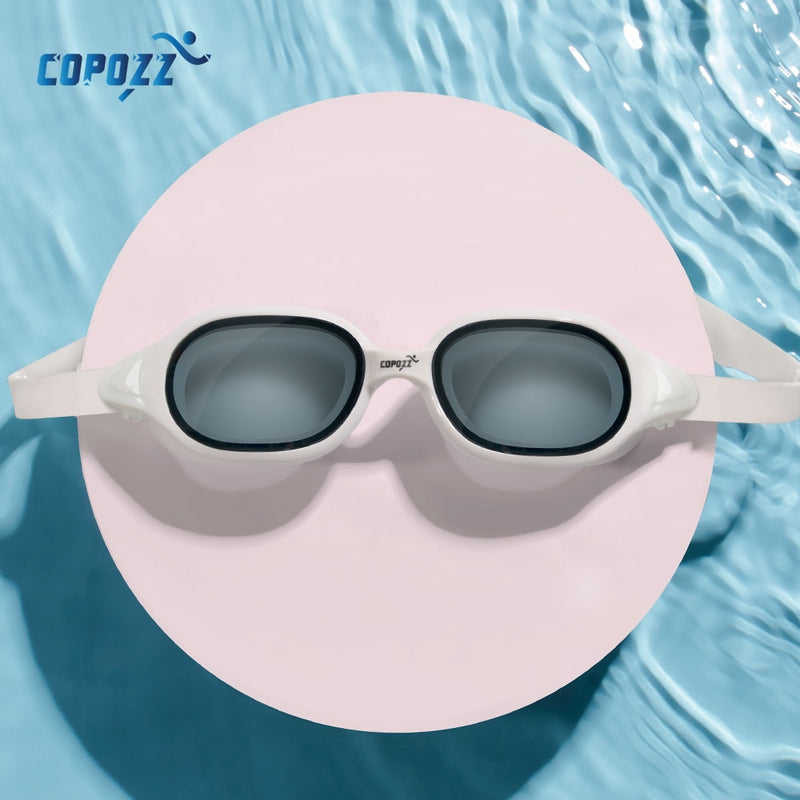 COPOZZ Gafas de natación Miopía 0 -1.5 a -7 Hombres Mujeres Anti niebla Protección UV Gafas de natación impermeables Dioptrías Gafas de natación